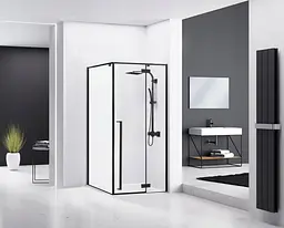 Душова кабіна Rea Fargo 80x100 black REA-K6950, Чорний, Універсальна, прозорий - мініатюра 2