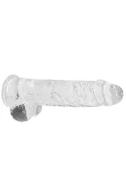 Фалоімітатор Realrock Crystal Clear 9" 22 см прозорий - мініатюра 3