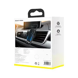 Універсальний автотримач Baseus Glaze Cravity Car Mount Black (SUYL-LG01) - мініатюра 7