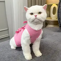 Одяг для котів після операції Holley Bow-knots Pink L - мініатюра 3