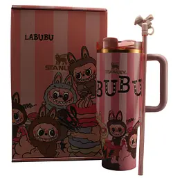 Термокухоль Stanley Quencher H2.0 Tumbler з неіржавкої сталі 1,18 л Labubu Pink KT6007867