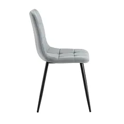 Стілець TED New Light Grey Velvet - мініатюра 3