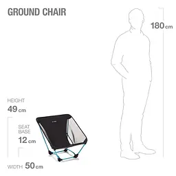 Стілець Helinox Ground Chair Black (1053-10501R1) - мініатюра 5
