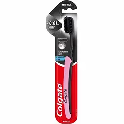Зубна щітка Colgate Шовкові нитки з деревним вугіллям рожева (570267) - мініатюра 4