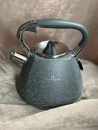 Металевий чайник Edenberg EB-1981 із свистком 3 л Сірий - мініатюра 2