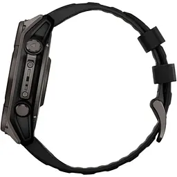 Смарт-годинник Garmin Fenix 8 Solar Sapphire 51mm Carbon Gray DLC Titanium with Black/Pebble Gray Silicone Band (010-02907-10/11/70) [115055] - мініатюра 4
