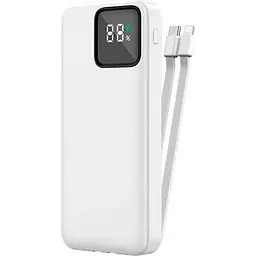 Зовнішній акумулятор Wiwu JC-18 10000mAh LED Battery Capacity White [99470] - мініатюра 2