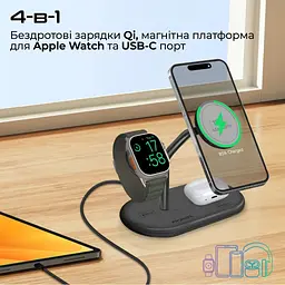 Зарядний пристрій Promate бездротовий (synergy-pro.black) - мініатюра 4