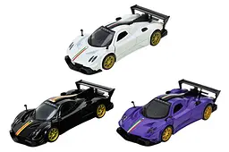 Іграшкова гоночна машинка Pagani Zonda Revolucion Автопром металева 10007, в коробці 16,5x7x8 см - мініатюра 2
