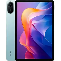 Планшет Xiaomi Redmi Pad 2, 11" світло-зелений, 2560x1600, IPS, 90 Гц, MediaTek Helio G100 Ultra (8 ядер), Mali-G57 MC2, RAM 4Gb