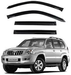 Дефлектори вікон вітрові для Toyota Land Cruiser Prado 120 2002-2009 Скотч 3M Voron Glass