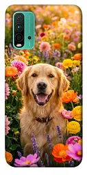 TPU чохол Demsky Flowery labrador для Xiaomi Redmi Note 9 4G / Redmi 9 Power / Redmi 9T