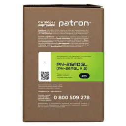 Картридж Patron HP LJ CF226A GREEN Label (DUAL PACK) (PN-26ADGL) - мініатюра 3