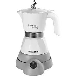 Электрическая кофеварка гейзерная Ariete Moka Aroma Elettrica bianca 1358A WH (1358/10)