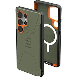 Чохол протиударний UAG Civilian MagSafe для Samsung Galaxy S25 Ultra (S938) Olive 214473117297