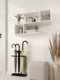 Полиця-конструктор MebelStar 153,2x20x44,8 см Аляска білий (MBS-1797) - мініатюра 2