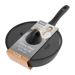 Сковорода Krauff Prime Chef глибока 24 см чорна 25-45-223