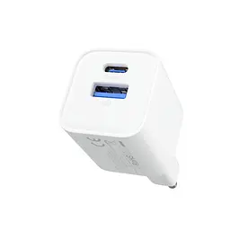 Зарядний пристрій адаптер Proove Silicone Power Plus 20 W (Type-C + USB) біле - мініатюра 3