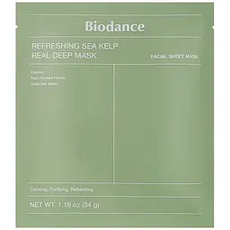 Маска для обличчя Biodance Refreshing Sea Kelp Real Deep Mask 34 г (8809937361473)