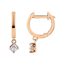 Сережки з червоного золота (з40032)
