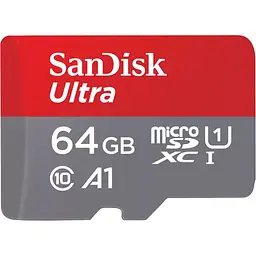 Карта пам'яті SanDisk microSDXC Ultra 64GB UHS-I A1 V10 + SD Adapter (SDSQUAB-064G-GN6MA) [166665] - мініатюра 3