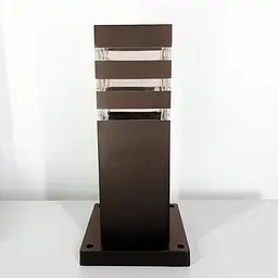 Вуличний ліхтар-стовп в корпусі кольору Coffee 30 см | Line F | Арт. 8024 30CM CF (стовп)