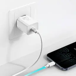 Мережевий зарядний пристрій Baseus 20W Super PD Charger + Cable USB-C to Lightning White (TZCCSUP-B02) [66717] - мініатюра 6