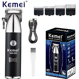 Машинка для стрижки та триммер для бороди Kemei Km-253 - мініатюра 5