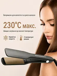 Праска-випрямляч для волосся PTC 4 режими з автовимкненням і шнуром 360° (49675853) - мініатюра 4