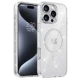 Чохол TPU Eclipse Sparkle Magnetic Fit для Apple iPhone 16 Pro (6.3") Clear