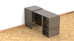 Стіл-тумба трансформер Смарт 1/2 Ferrum-decor 750x1450x600 ДСП Дуб Сонома Трюфель 16 мм (FRD-105078) - мініатюра 4