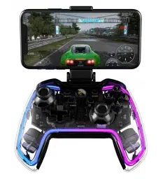 Геймпад Havit G158BT PRO, Transparent, бездротовий (Bluetooth 4.0), PC / Playstation 3/4 / Switch / Android / iOS, кріплення для телефону, акумулятор 800 mAh (HV-G158BT PRO) - мініатюра 2