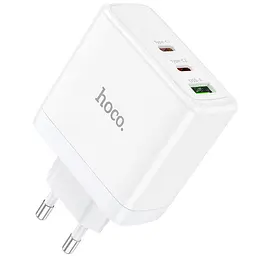 МЗП N30 Glory PD65W+QC3.0 (1USB-A/2C) White Hoco teh0029639 - мініатюра 4