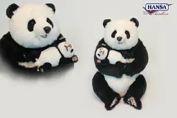 Мягкая игрушка Hansa Панда с малышом Hansa, высота 52 см