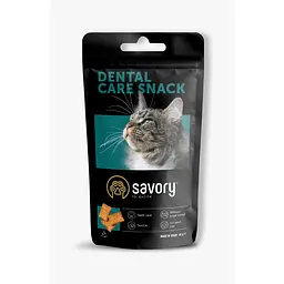 Хрусткі ласощі Savory Snack Подушечки для заохочення котів і здоров'я зубів 60 г (арт.31478)