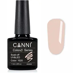 Гель-лак Canni Colorit 1020 крем-брюле 7.3 мл - мініатюра 2