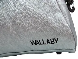 Спортивна сумка для фітнесу зі шкірозамінника Wallaby 313 16л Сріблястий - мініатюра 8