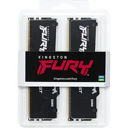Модуль пам'яті DDR5 Kingston FURY Beast RGB EXPO 2x32 ГБ 5600 МГц чорний (KF556C40BB2AK2-64) [175492] - мініатюра 7