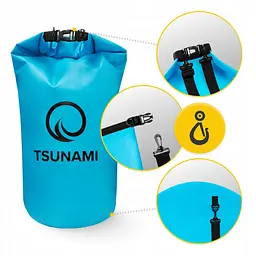 Гермомішок TSUNAMI Dry Pack 20 л водозахисний TS015 (P-5905973400022) - мініатюра 3