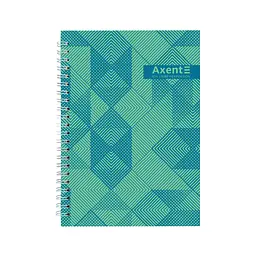 Блокнот Axent на спіралі А5 96 аркушів, клітинка, тверда обкладинка №34 (8032-34-A)