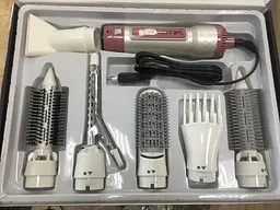 Повітряний стайлер для волосся 7 в 1 фен щітка 1200W Gemei GM-4836 - мініатюра 3