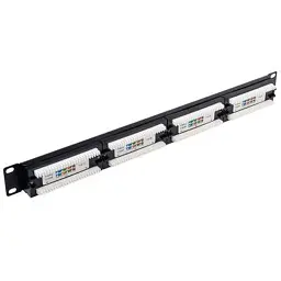Патч-панель Atcom 19" 24 порта UTP (P5124) - мініатюра 1