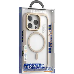 TPU+PC чохол Blueo Frosted Heat Dissipation Stand with MagSafe для Apple iPhone 16 Pro Max (6.9") Золотий / Gold - мініатюра 2