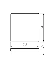 Вуличний світильник Kanlux 38776 BENO LED 1x12/18 3000K/3500K/4000K 1840/2000/1980Lm IP65 білий - мініатюра 3