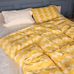 Комплект постільної білизни Mirson Сатин 22-1406 Yellow Waves 140х110 см (2200010928792)
