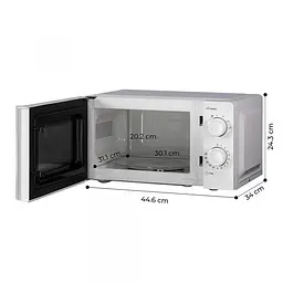 Мікрохвильова піч Kumtel HM-02 White - мініатюра 2