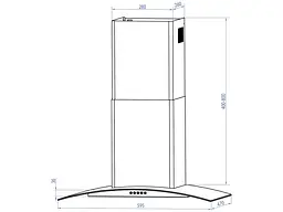 Витяжка Т-подібна Minola MTG 6242 BL LED - мініатюра 7
