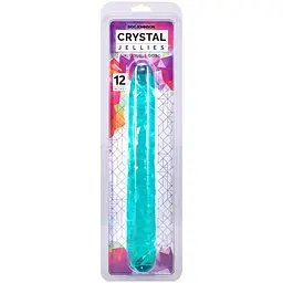 Двосторонній фалоімітатор Doc Johnson Crystal Jellies 12 Jr. Double Dong, 30.5 см - мініатюра 2