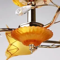 Люстра стельова Brille флористика E14 40W G (LK-335C/3) - мініатюра 3