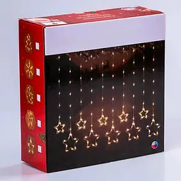 Гірлянда-штора Зірки LED освітлення XPRO 2x1 м (23457487601_299) - миниатюра 6